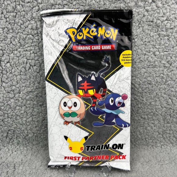 Pokemon Toys Pokemon Tcg Alola First Partner Pack 25th Anniversary 3 Oversized Cards 2 Packs